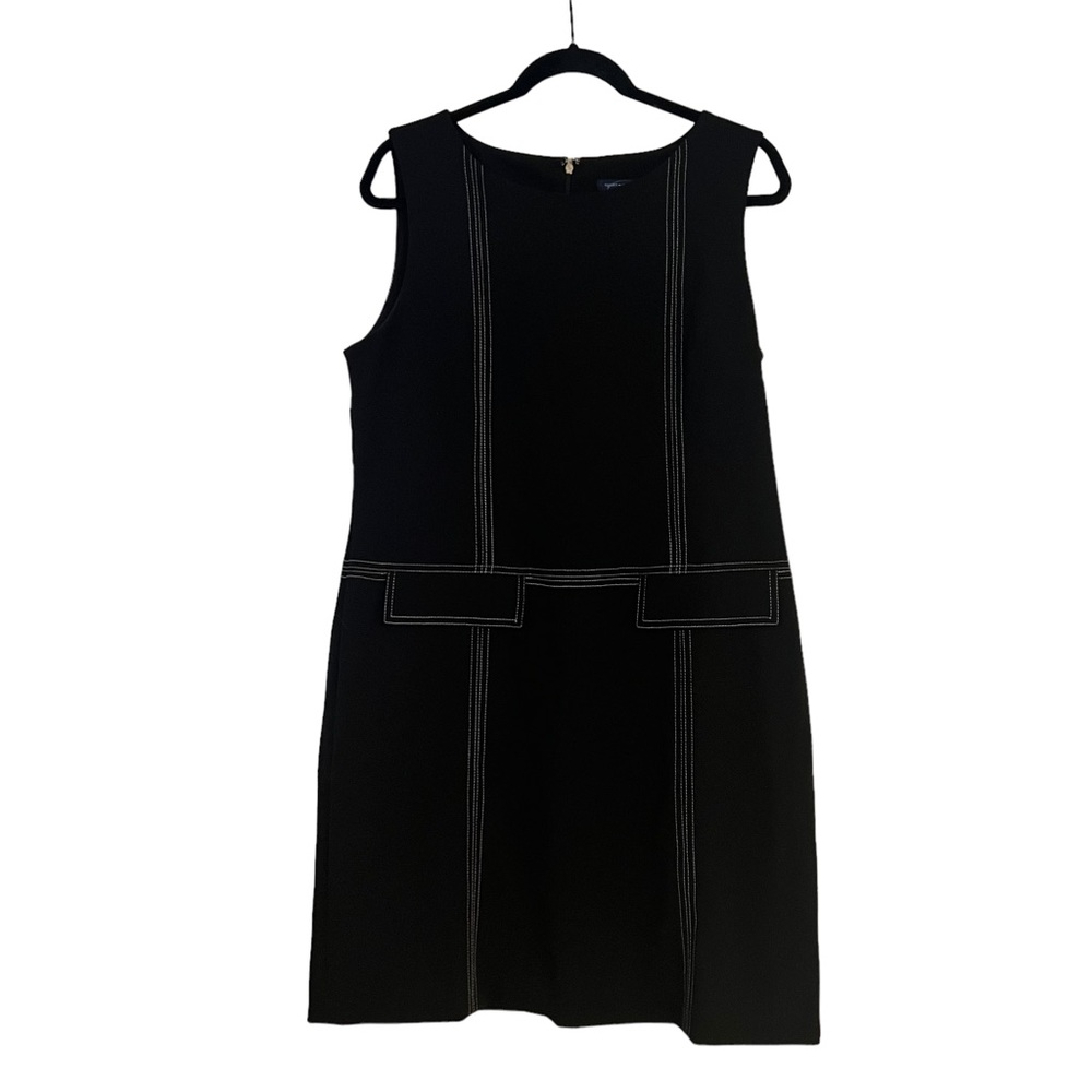 Tommy Hilfiger Black and White Sleeveless Shift Dress Size 14